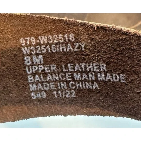 White Mountain Footbeds Hazy Sandal Women's 8M Whiskey Brown Leather Boho Slides - Picture 9 of 10